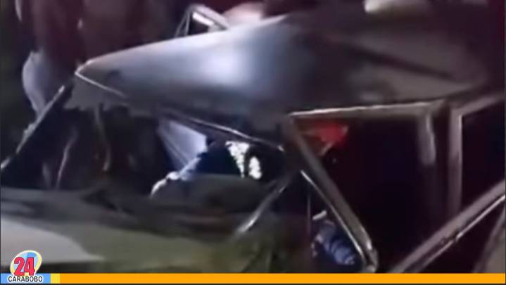 Dos fallecidos tras accidente en la recta de Taguanes en Tinaquillo, estado Cojedes