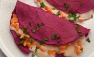 Receta sin harina de crepes de remolacha: riquísimos y saludables