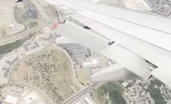 VIDEO. Peligro en el aire: pasajeros asustados por la rotura de un ala de avión en pleno vuelo