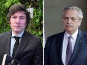 Insólito tuit de Alberto Fernández contra Javier y Karina Milei por el audio de presuntas coimas: "Los deditos en el tarro..."