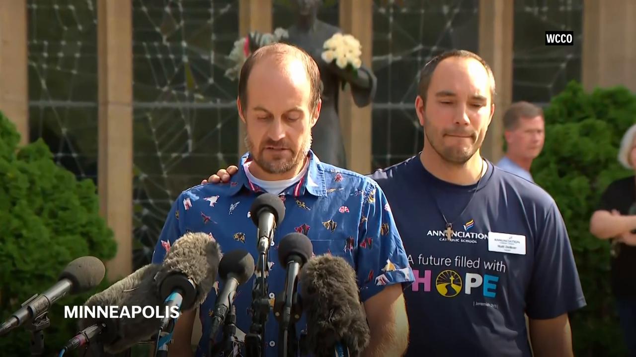 Father of child killed in Minneapolis church shooting shares emotional plea