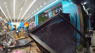 Criminals drive stolen cars into West Seattle pot shops twice in 24