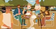 Only those with high IQ can spot eight hazards in summer BBQ scene