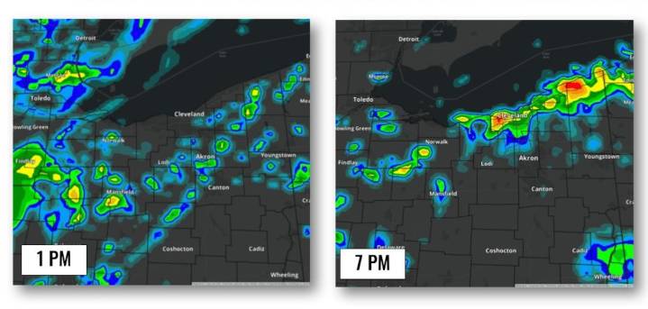 Cold front to bring showers, storms to NE Ohio before stellar Labor Day weekend