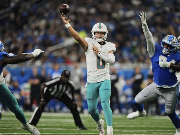 Zach Wilson, Quinn Ewers lead Dolphins to 24-17 preseason win over Lions