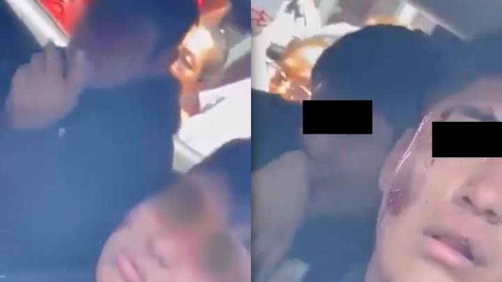 Golpean a presuntos asaltantes en Tochtepec, Puebla y también a policías por evitar linchamiento