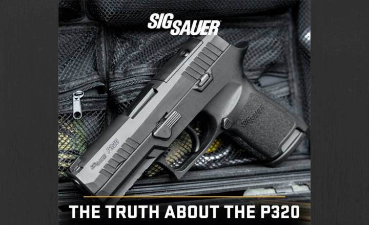 Piden a la Policía que recoger pistolas Sig Sauer P320