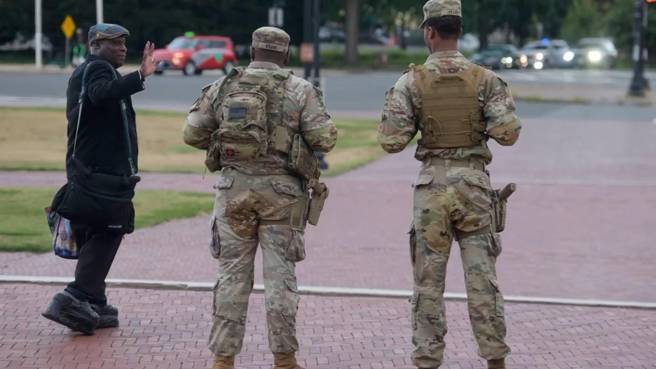 Some National Guard units in Washington are now carrying firearms in escalation of Trump deployment