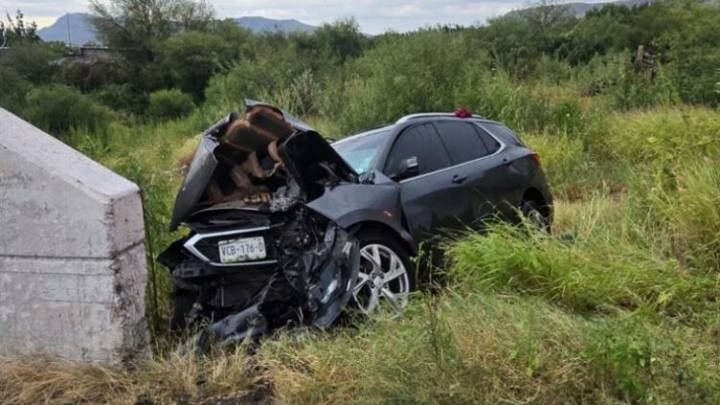 Fallecen mujer y bebé por fuerte choque en Meoqui