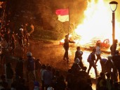Photos: Indonesia protesters clash with riot police as tensions soar