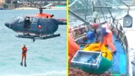 Pescador rescatado tras naufragio en Magallanes: Dijo conocer ubicación de dos de sus compañeros desaparecidos