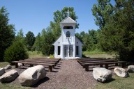 This tiny, hidden chapel is tucked behind alpacas and emus on charming Michigan farm