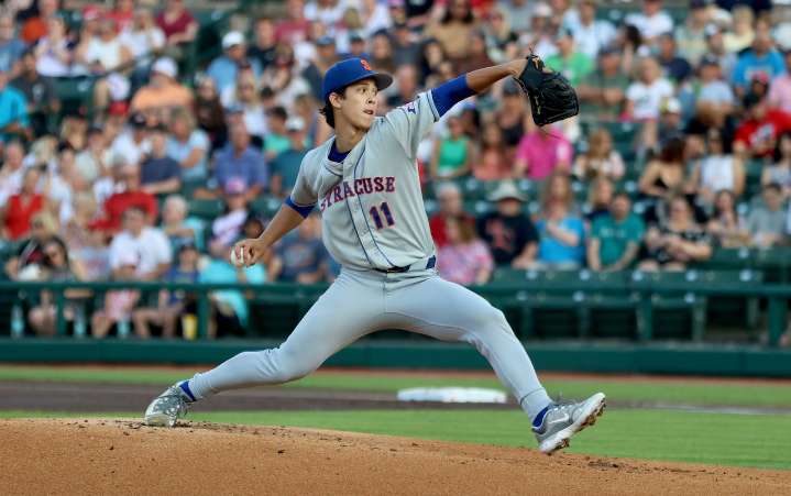 Jonah Tong dominates in Triple-A debut as Syracuse blanks Rochester