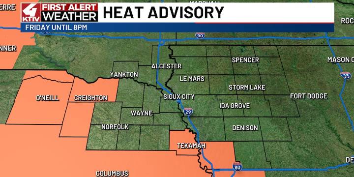 Heat continues to build into the weekend