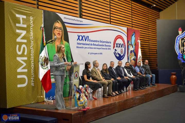 Inicia XXVI Encuentro Internacional de Actualización Docente, organizado por la UMSNH