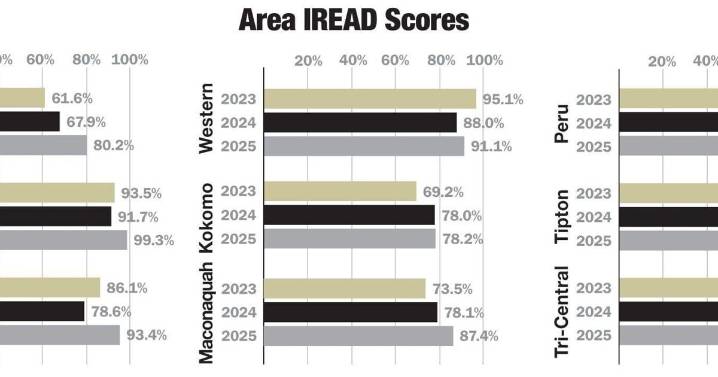 Area schools show strong gains on IREAD
