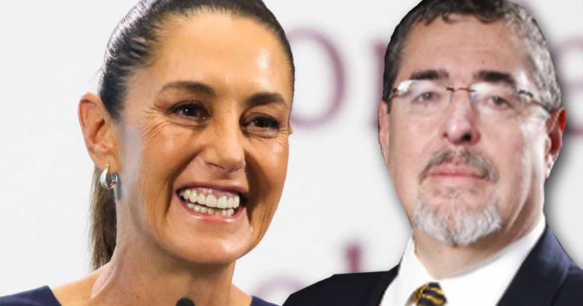Sheinbaum y Arévalo conversan previo a visita oficial