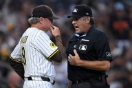 Padres' Bogaerts loses homer on fan interference call, manager Mike Shildt ejected in 4