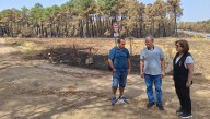 Visita a las zonas de El Payo afectadas por el incendio: "Es una desolación terrible la que sentimos"