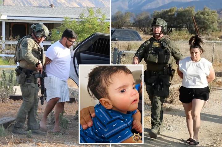 Dramatic video shows Emmanuel Haro's parents being hauled away on murder charges after phony baby snatch story