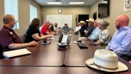 Marshall Mayor Aaron Haynie visits Kerr County, Texas…