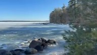 Boat seen spinning on Sebago Lake after operator falls overboard