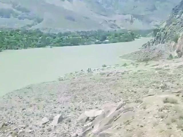 Ghizer glacial lake recedes, threat eases