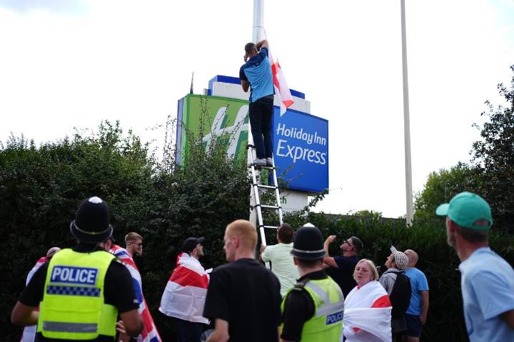 Asylum hotel protests continue as Cooper sets out plan to clear appeals backlog