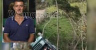 Trágico accidente: conductor murió al caer con su volqueta a un abismo en Santander