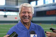 Jimmy Johnson tries to inspire today's Miami Hurricanes