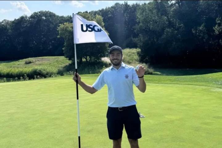 Entrerriano hizo historia en torneo de golf en Estados Unidos: hoyo en 1 desde casi 200 yardas