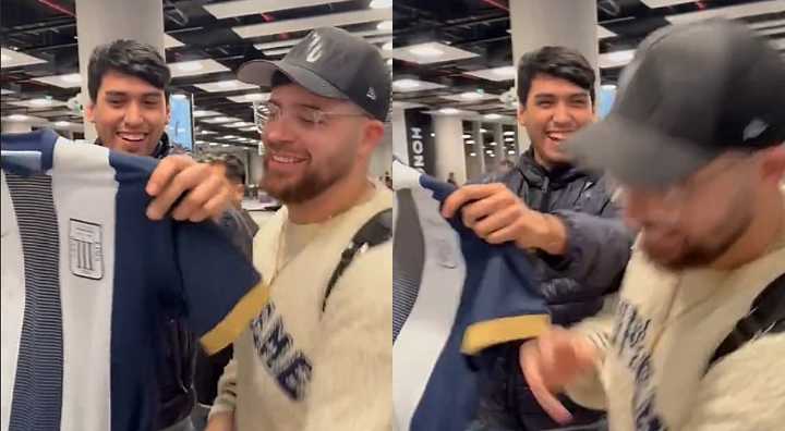 “La Cobra” y su insólita reacción al llegar a Lima y ser recibido por hincha con camiseta de Alianza Lima: "¡No!"