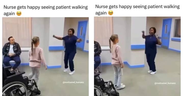 “Esto es lo que significa apoyo verdadero”: enfermera se vuelve viral al ver caminar a su paciente tras una larga recuperación