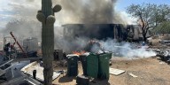 Crews respond to structure fire near Bopp Road in Pima County