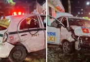 Choque entre taxi y vehículo de Maya Ride deja dos lesionadas en Cancún