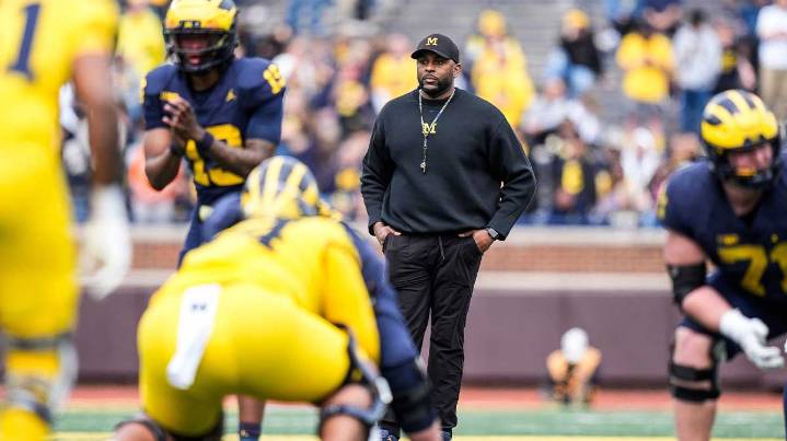 The 5-star Michigan football freshman OL that might play with Bryce Underwood