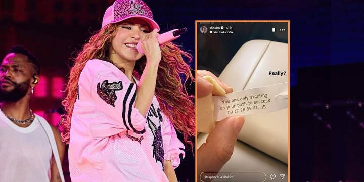 Shakira compartió los números de la suerte y la profecía que le salieron en una galleta de la fortuna: “En serio”