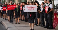 Air Canada flight attendants' strike grounds hundreds of planes