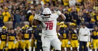 WATCH: New Mexico Lineman Shoves Michigan Player, Then Runs Away
