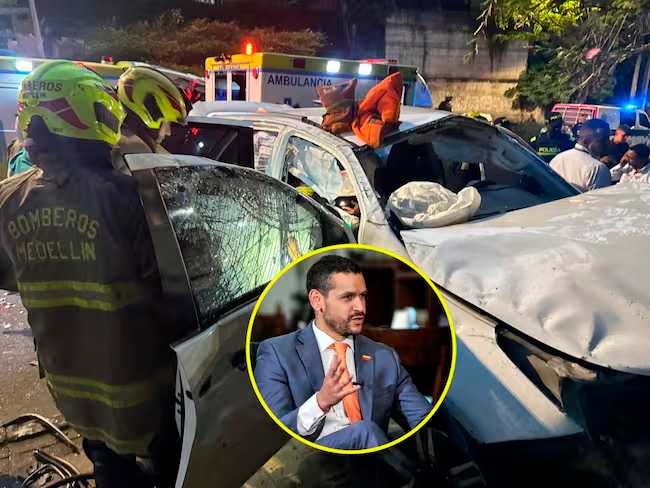 Precandidato presidencial Daniel Palacios sufre accidente de tránsito en Medellín
