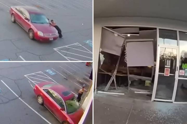 DIY tow job ends in epic fail as runaway car crashes into Washington restaurant