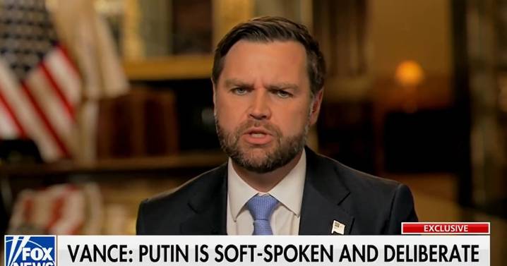 JD Vance Gushes Over ‘Soft-Spoken’ Vladimir Putin