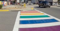 Rainbow crosswalks in Florida painted over