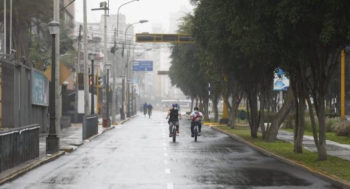 Senamhi alerta lloviznas y neblina en la costa sur hasta el domingo 24 de agosto