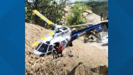WATCH: Man rescued after being trapped for 2 days behind waterfall in California