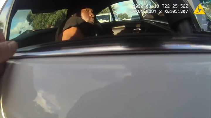 Bodycam video shows 2020 arrest of man accused of high-priced crime spree, victim describing crime
