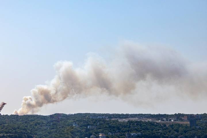 Officials say out-of-control Halifax wildfire was caused by human activity