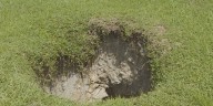 Sinkhole develops at the Humane Society of Marion County