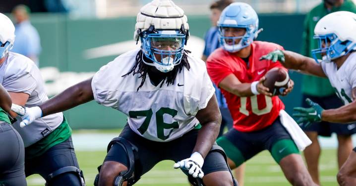 See which Tulane redshirt offensive lineman has made a huge impression on coach Jon Sumrall