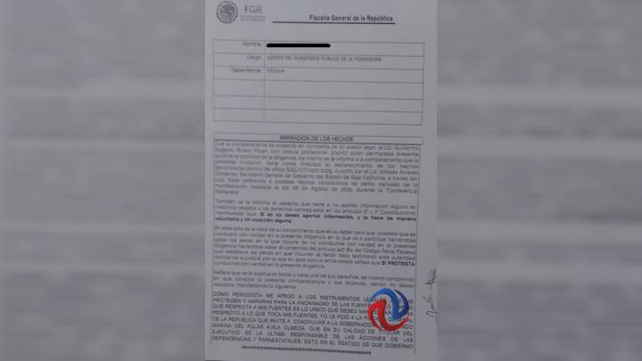 Compareció Dianeth Pérez ante la FGR; pide también sea citada Marina del Pilar